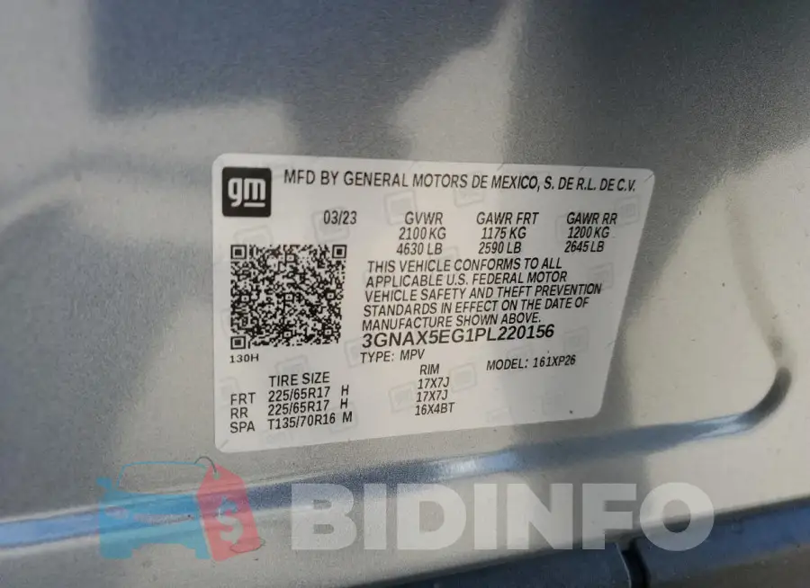 3GNAX5EG1PL220156 Photo# 13