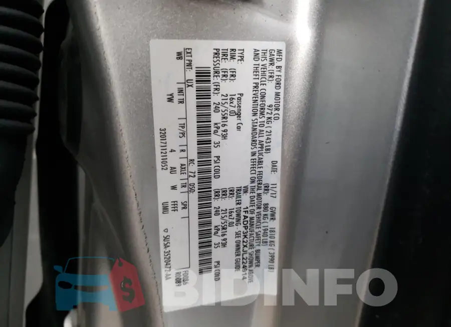 1FADP3K2XJL224914 Photo# 13