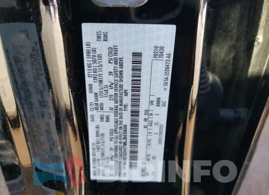 1FMDE5DH7MLB05800 Photo# 14