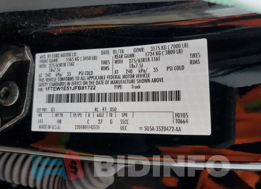 1FTEW1E51JFB81722 Photo# 12