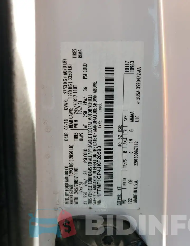 1FTMF1CP4JKF20593 Photo# 12