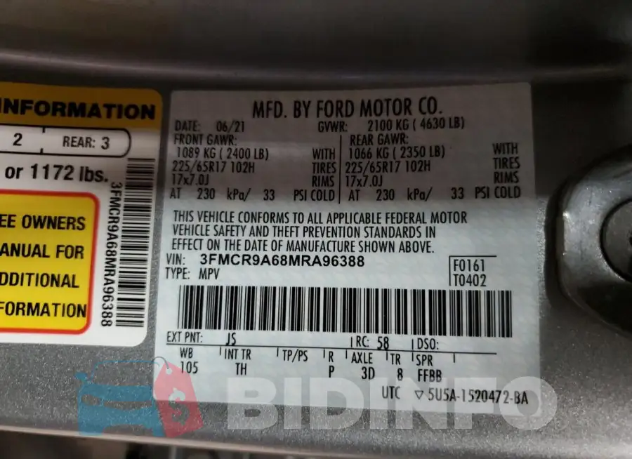 3FMCR9A68MRA96388 Photo# 12