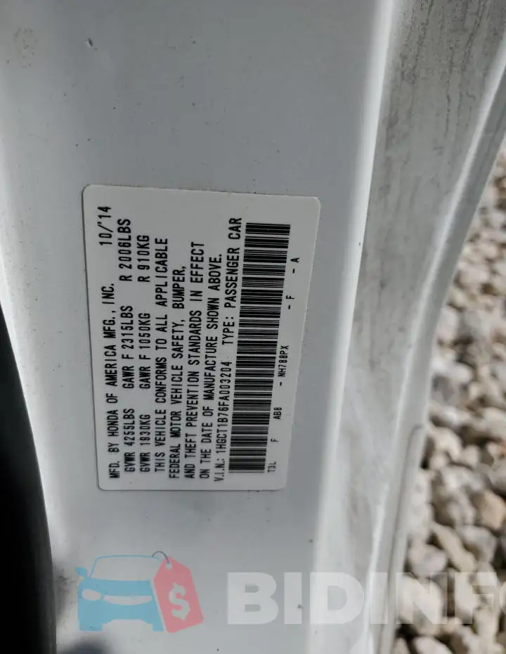 1HGCT1B76FA003204 Photo# 13