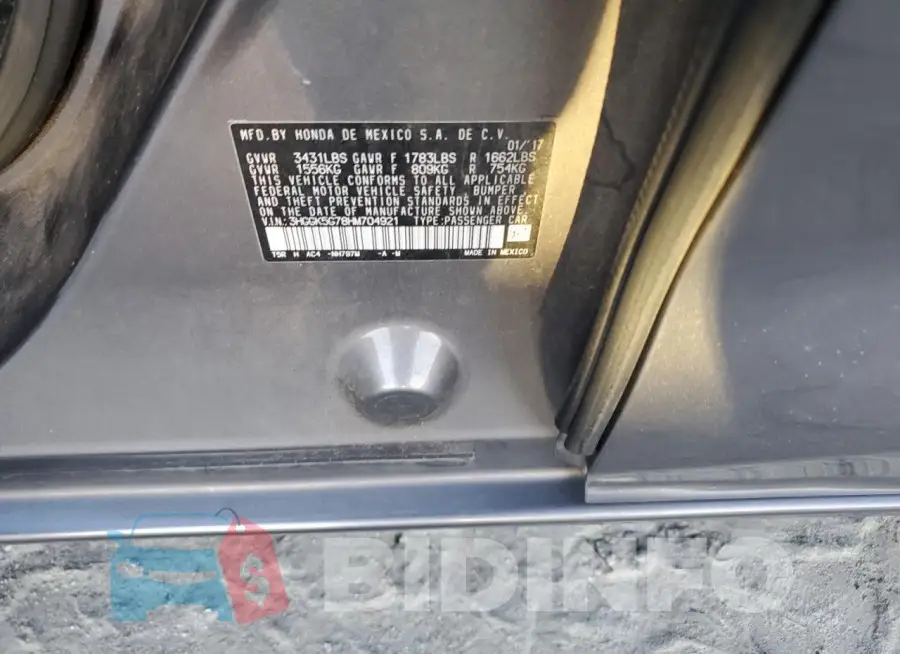 3HGGK5G78HM704921 Photo# 13