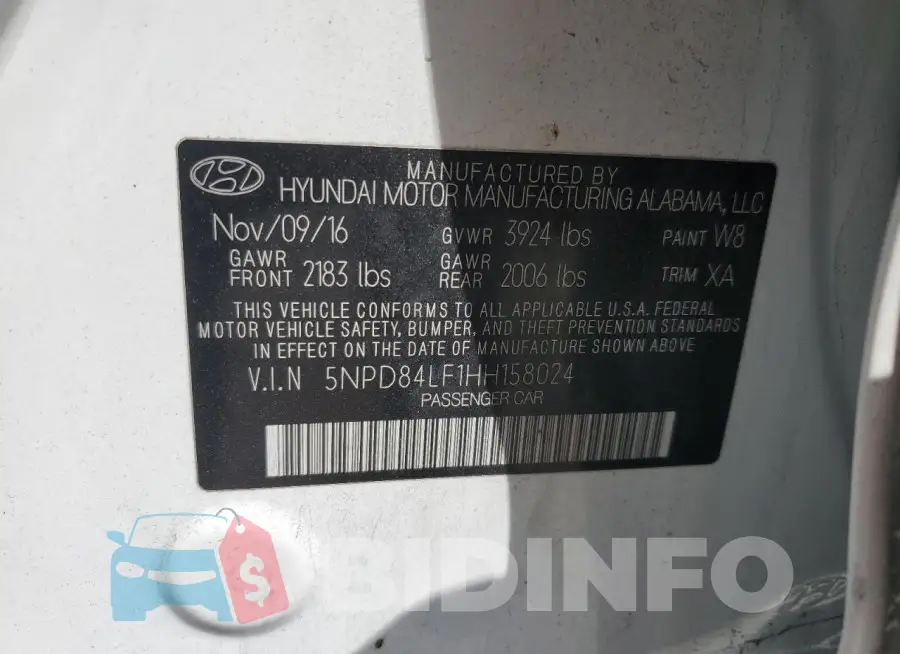 5NPD84LF1HH158024 Photo# 12