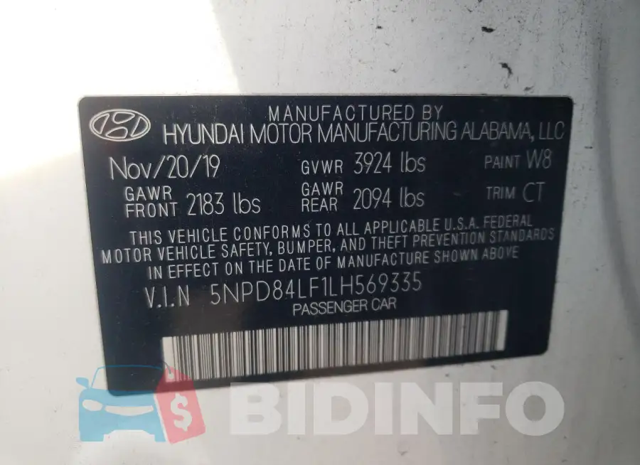 5NPD84LF1LH569335 Photo# 12