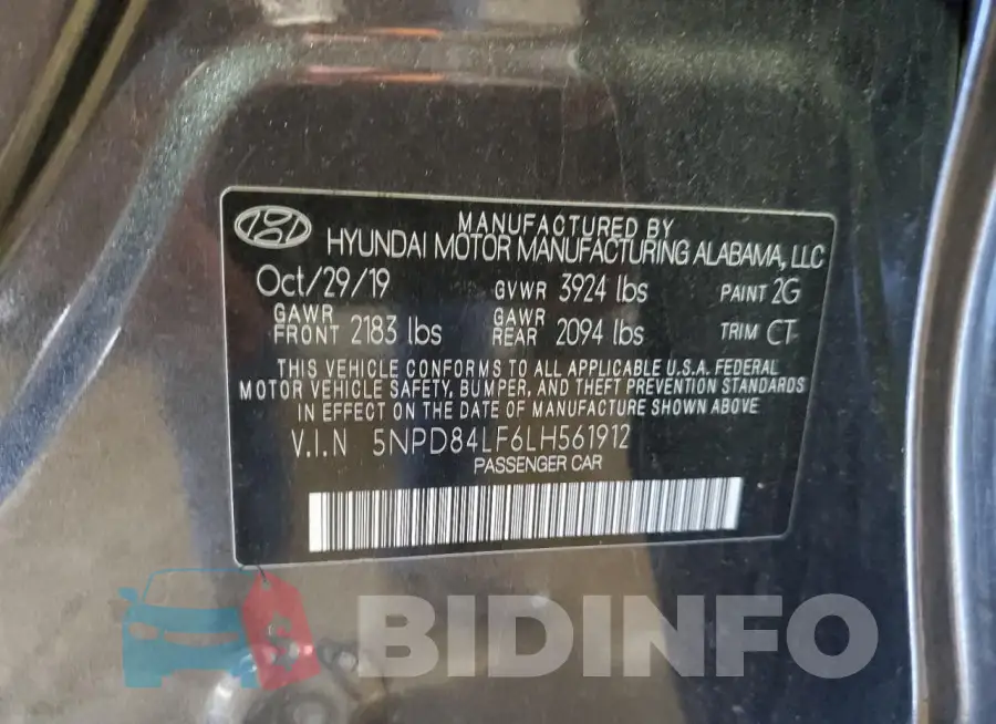 5NPD84LF6LH561912 Photo# 12