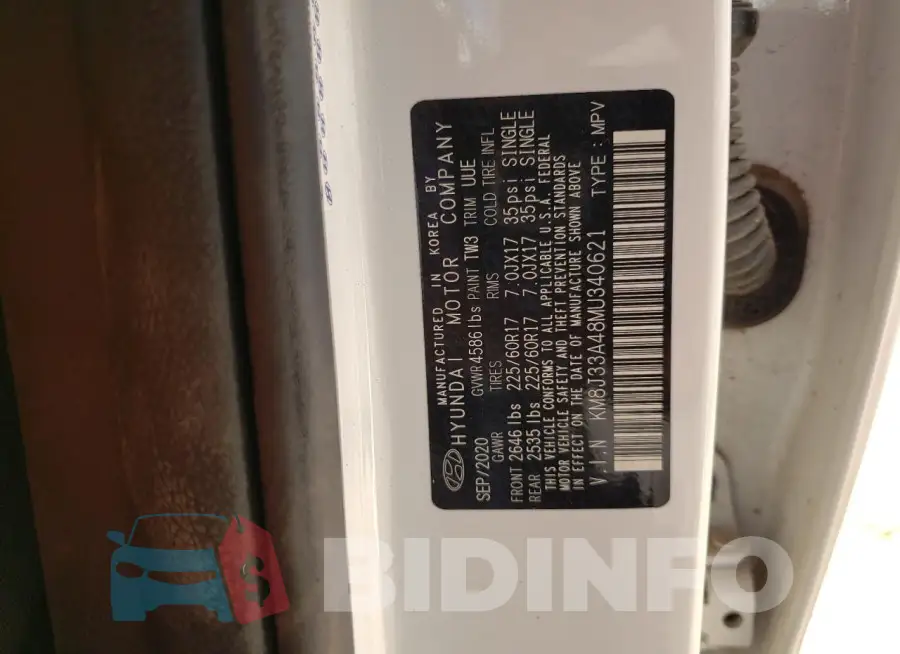 KM8J33A48MU340621 Photo# 12
