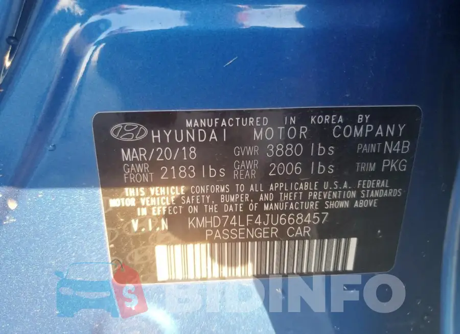 KMHD74LF4JU668457 Photo# 12