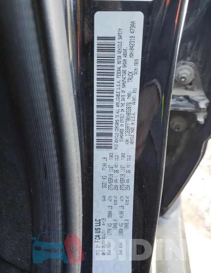 1C6SRFFT8KN852676 Photo# 12