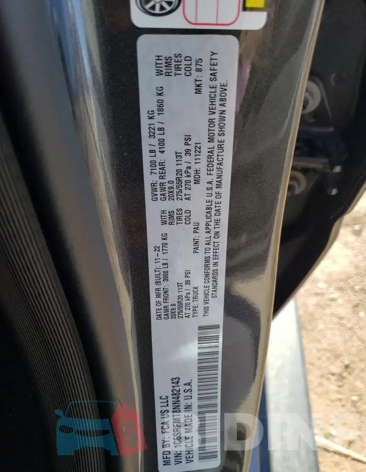 1C6SRFMT8NN482143 Photo# 12