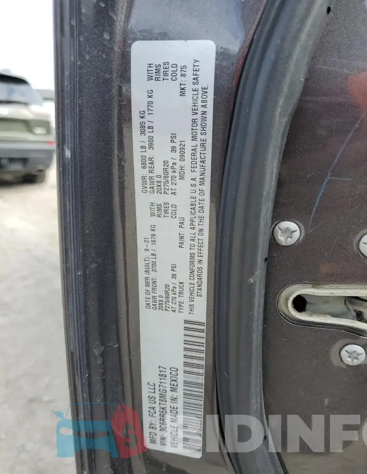 3C6RR6KT8MG711817 Photo# 12