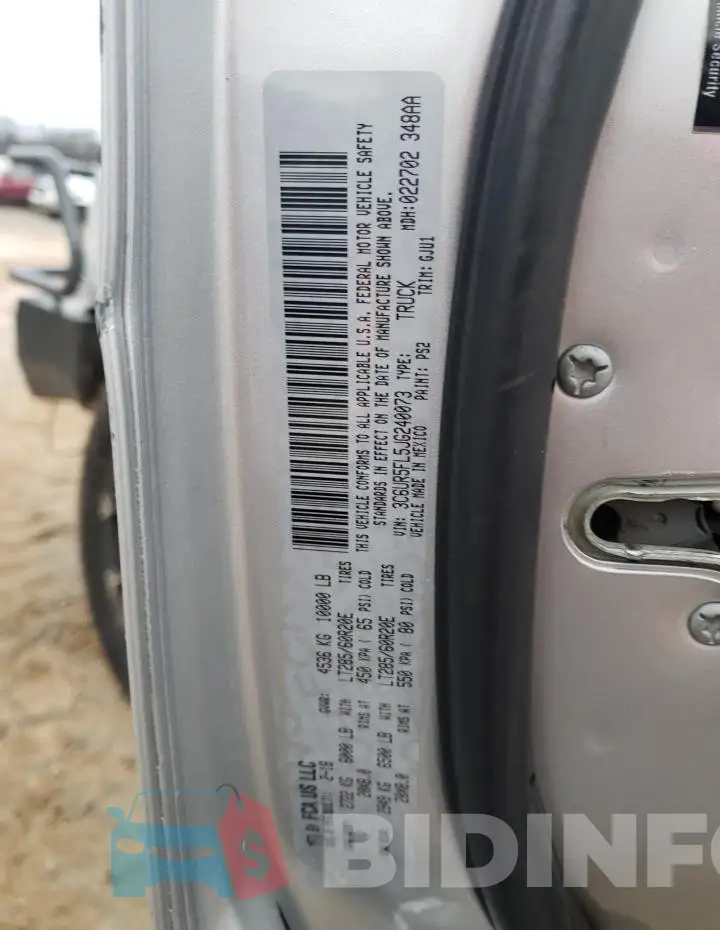 3C6UR5FL5JG240073 Photo# 12