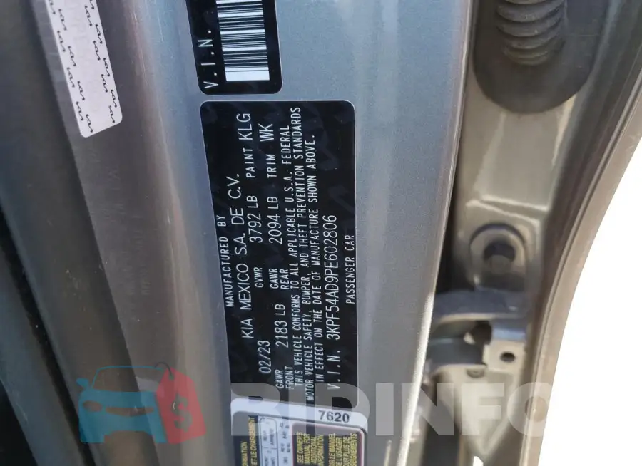 3KPF54AD9PE602806 Photo# 12