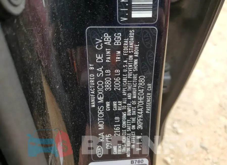 3KPFK4A70HE047880 Photo# 13
