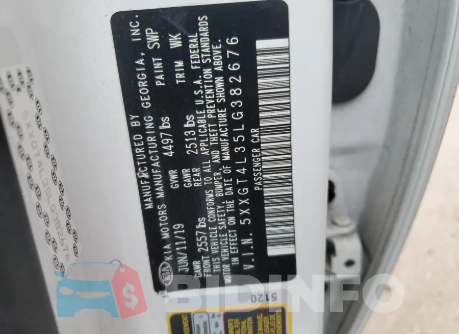 5XXGT4L35LG382676 Photo# 12