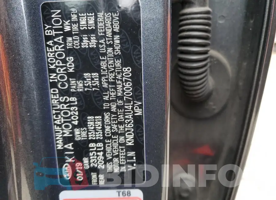 KNDJ63AU4L7006708 Photo# 12