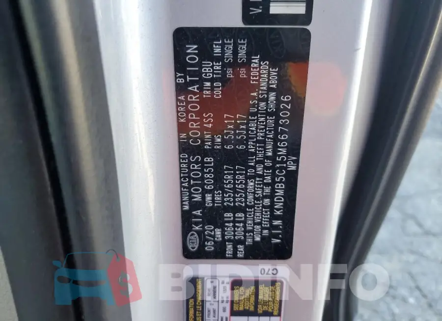 KNDMB5C15M6673026 Photo# 12