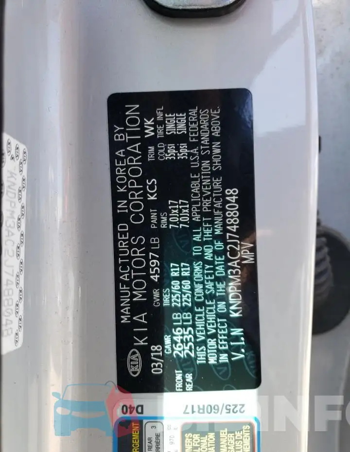 KNDPM3AC2J7488048 Photo# 13
