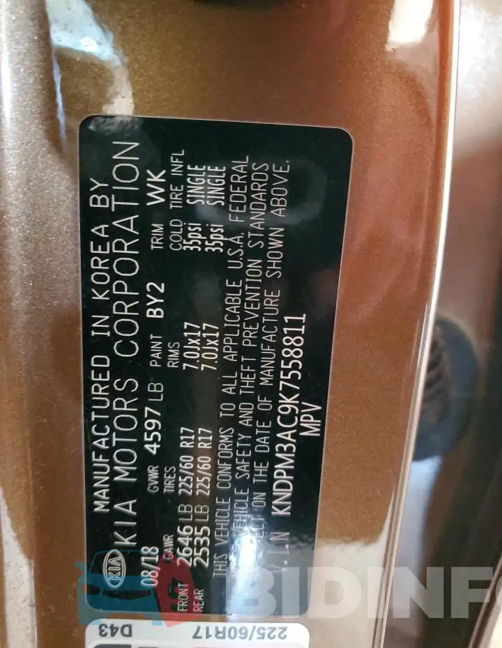 KNDPM3AC9K7558811 Photo# 14