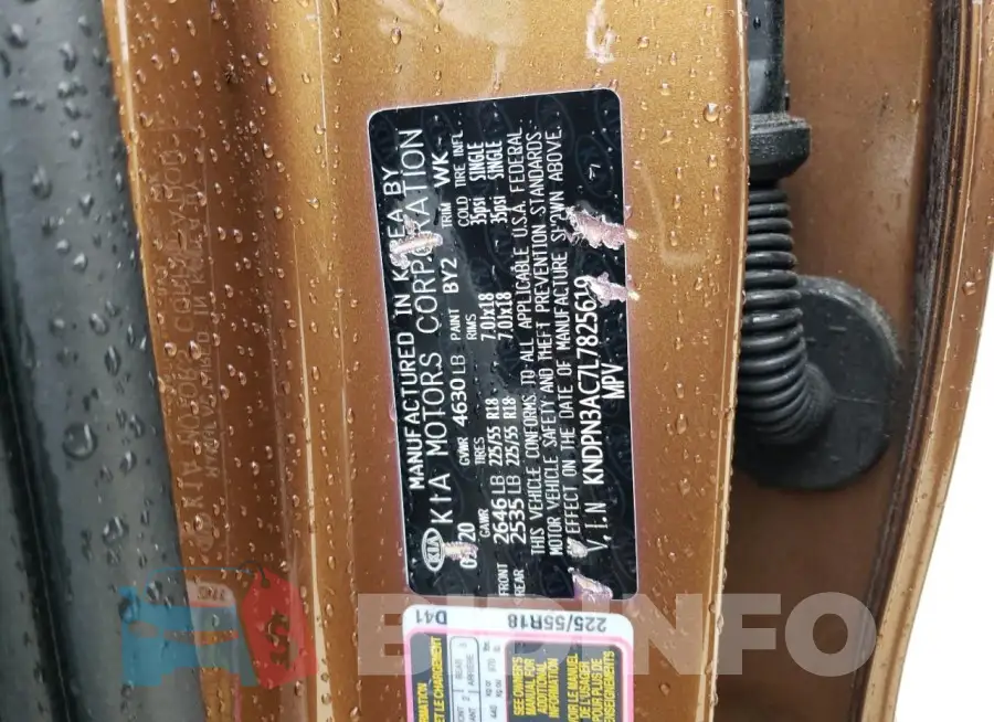 KNDPN3AC7L7825619 Photo# 13