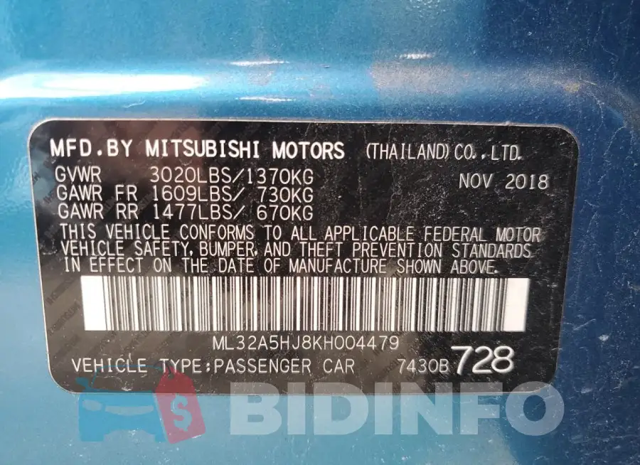 ML32A5HJ8KH004479 Photo# 12