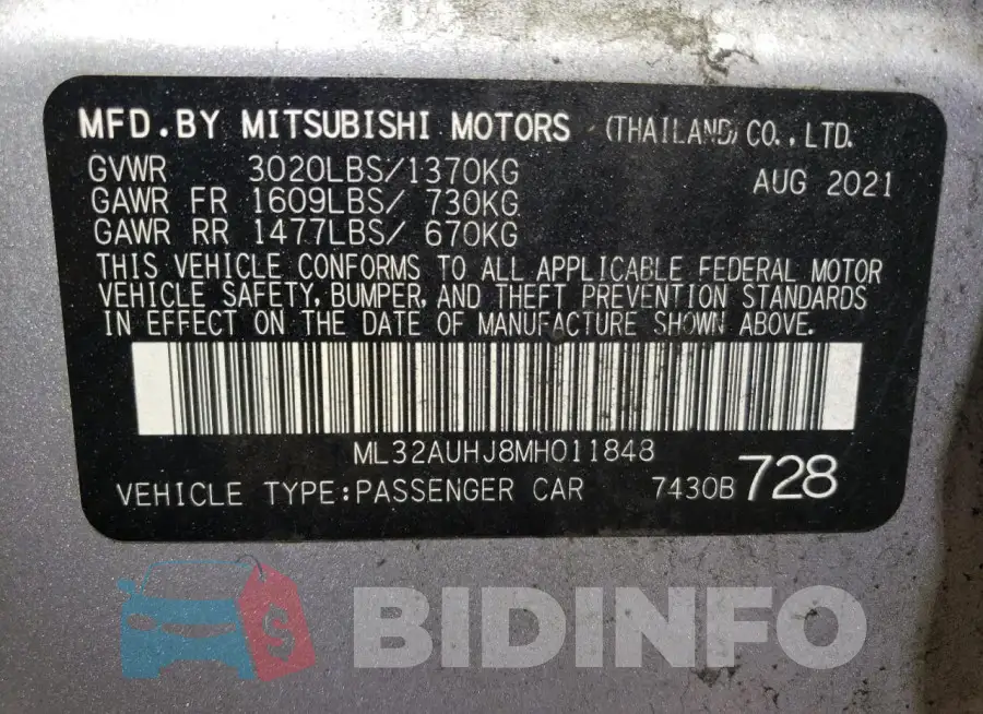 ML32AUHJ8MH011848 Photo# 12
