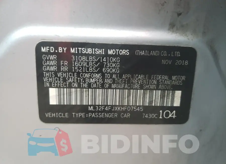 ML32F4FJXKHF07545 Photo# 12