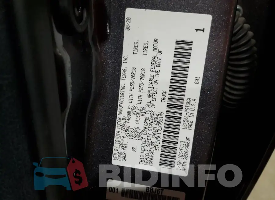 5TFDY5F13LX955149 Photo# 12