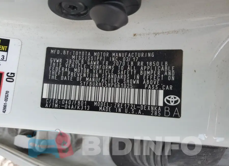 5YFBURHE5HP661025 Photo# 12