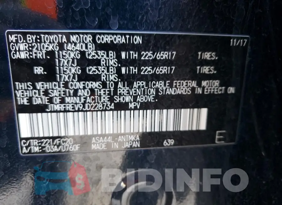 JTMRFREV9JD228734 Photo# 12