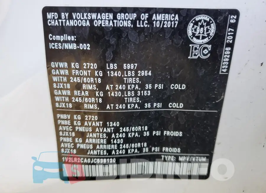 1V2LR2CA0JC538120 Photo# 13