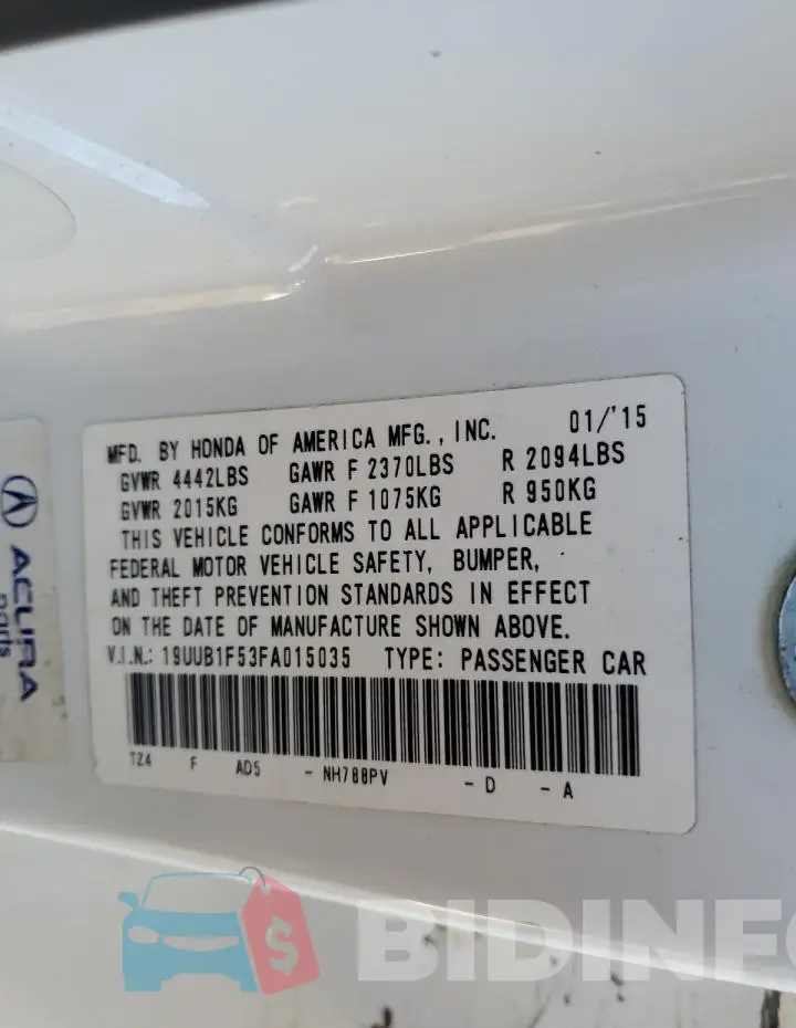 19UUB1F53FA015035 Photo# 13