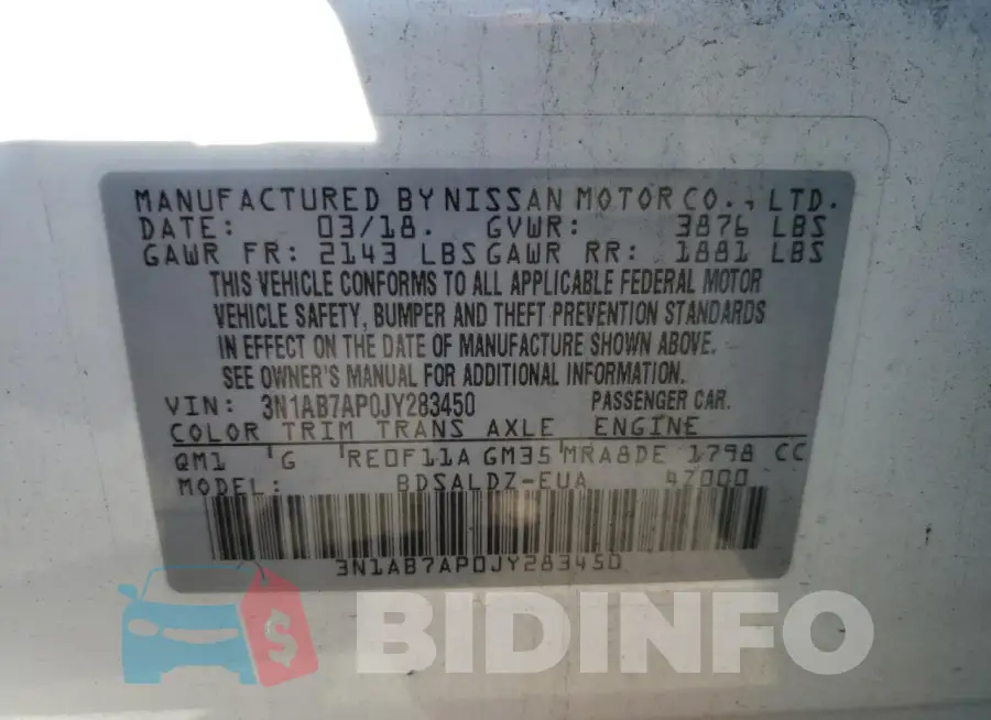 3N1AB7AP0JY283450 Photo# 13