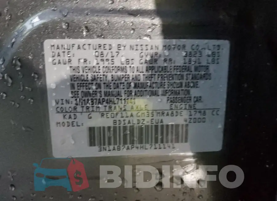 3N1AB7AP4HL711141 Photo# 12