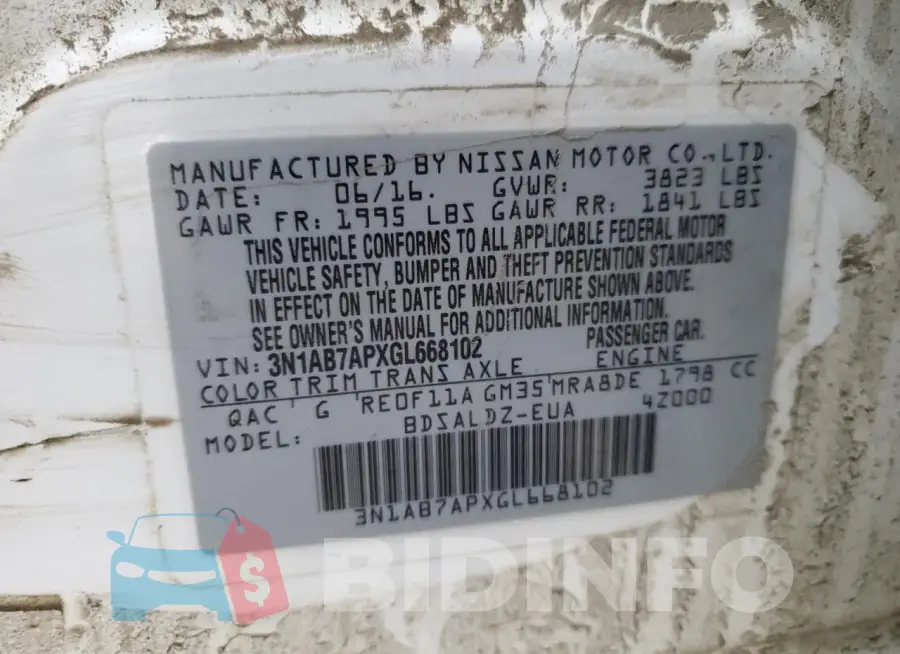 3N1AB7APXGL668102 Photo# 12