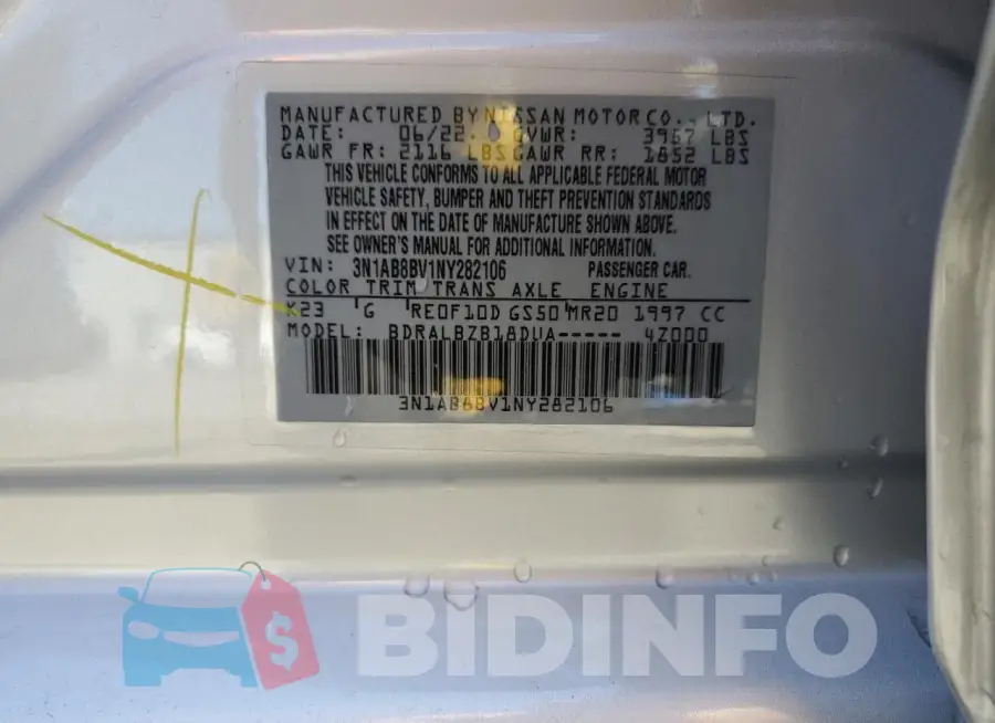 3N1AB8BV1NY282106 Photo# 12