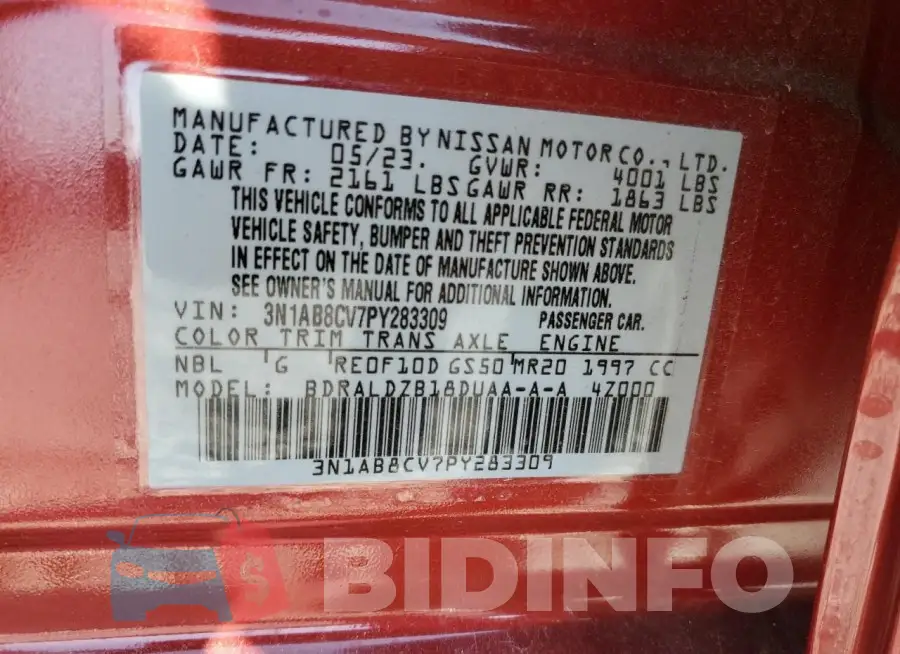 3N1AB8CV7PY283309 Photo# 12