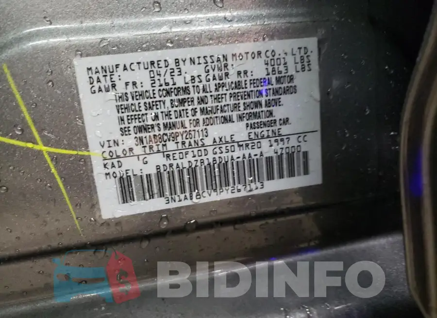 3N1AB8CV9PY267113 Photo# 12