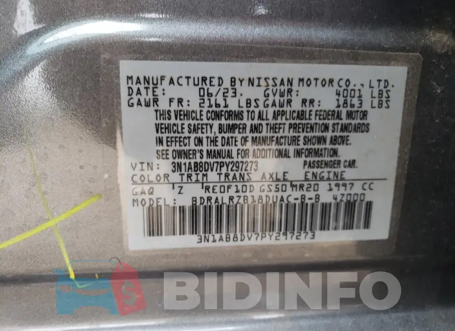3N1AB8DV7PY297273 Photo# 12