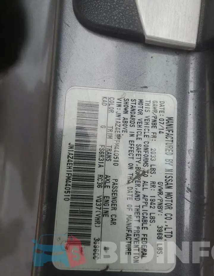 JN1AZ4EH1FM440510 Photo# 12