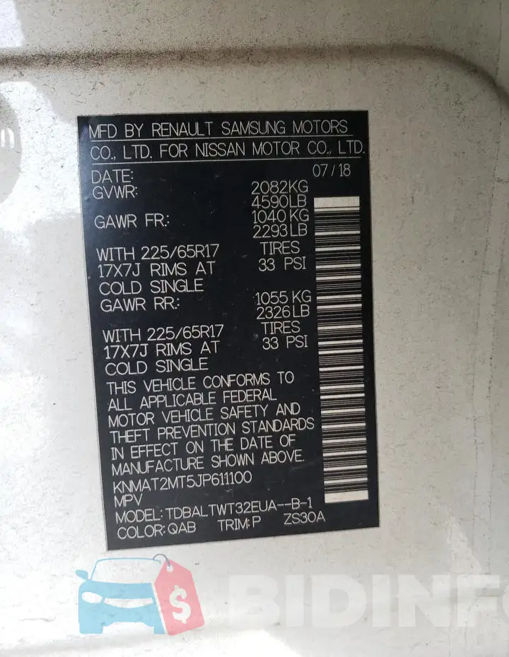 KNMAT2MT5JP611100 Photo# 12