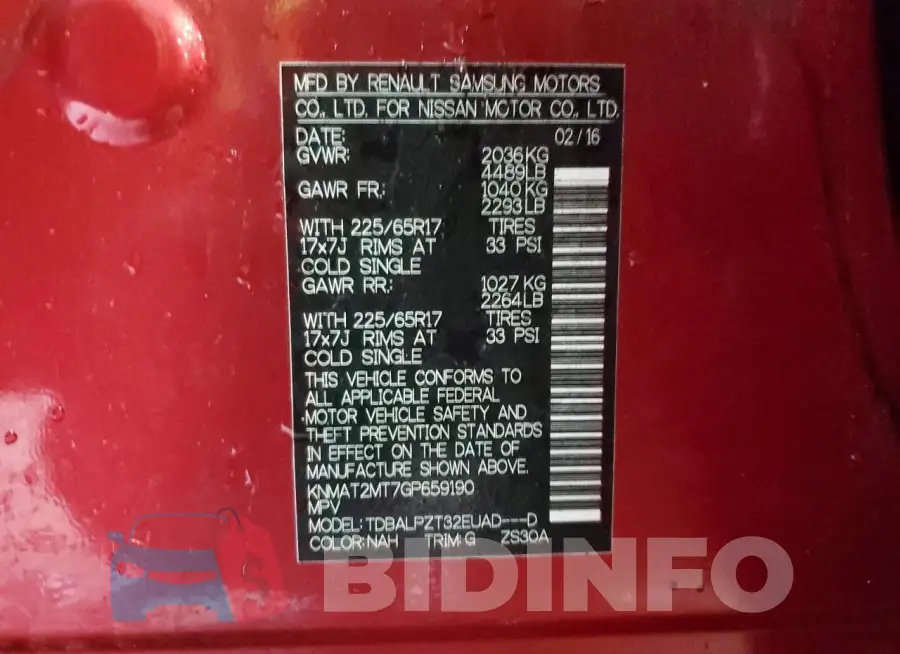 KNMAT2MT7GP659190 Photo# 12
