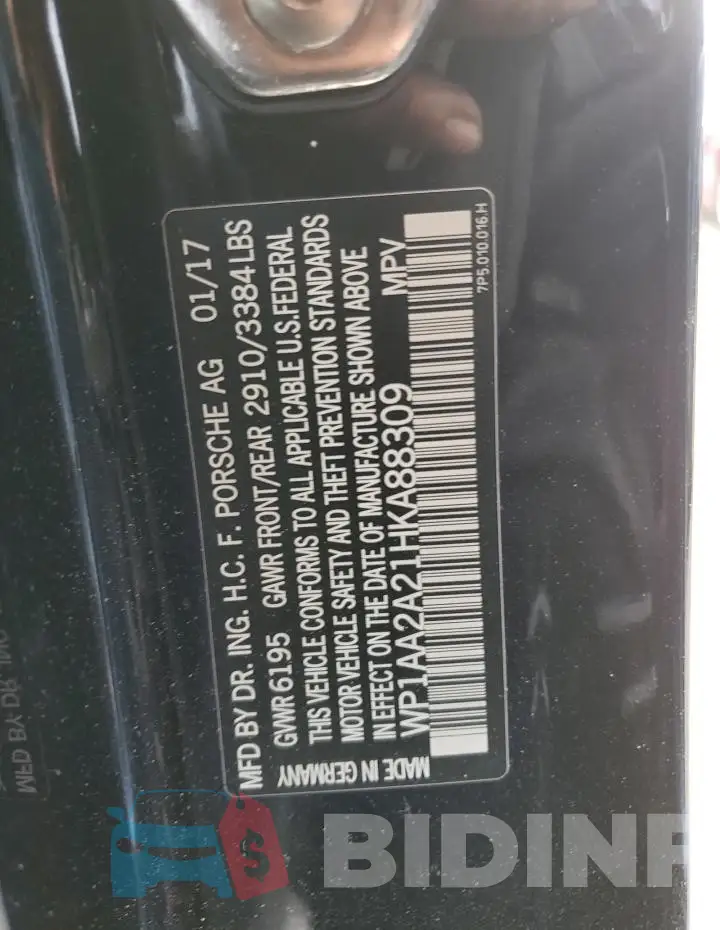 WP1AA2A21HKA88309 Photo# 13