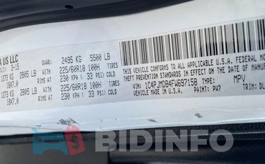 1C4PJMDB4FW697158 Photo# 10