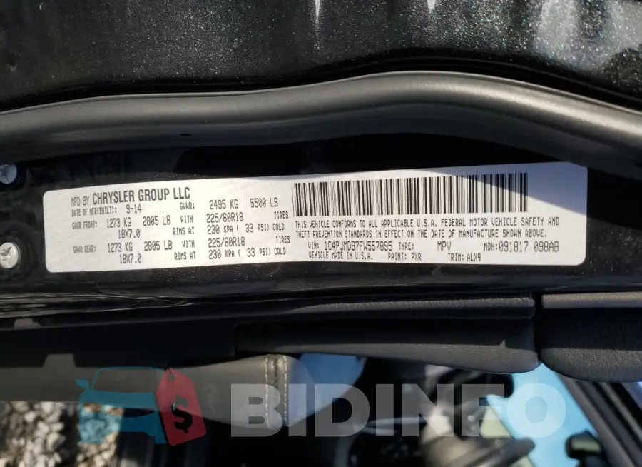 1C4PJMDB7FW557895 Photo# 13