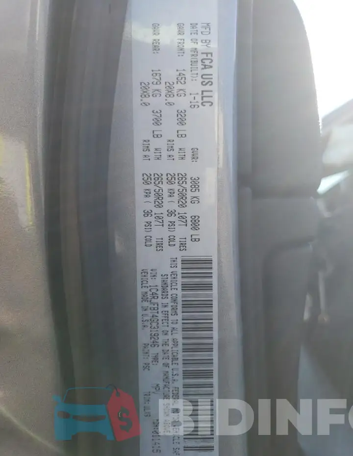 1C4RJFBT4GC319246 Photo# 13