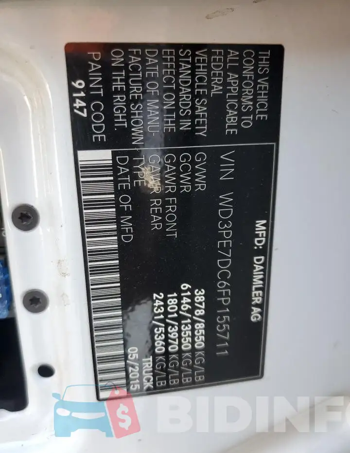 WD3PE7DC6FP155711 Photo# 14