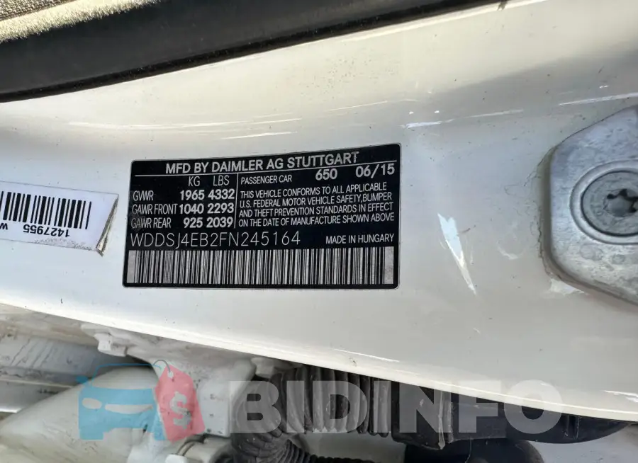 WDDSJ4EB2FN245164 Photo# 10