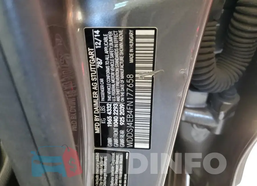 WDDSJ4EB4FN177658 Photo# 12